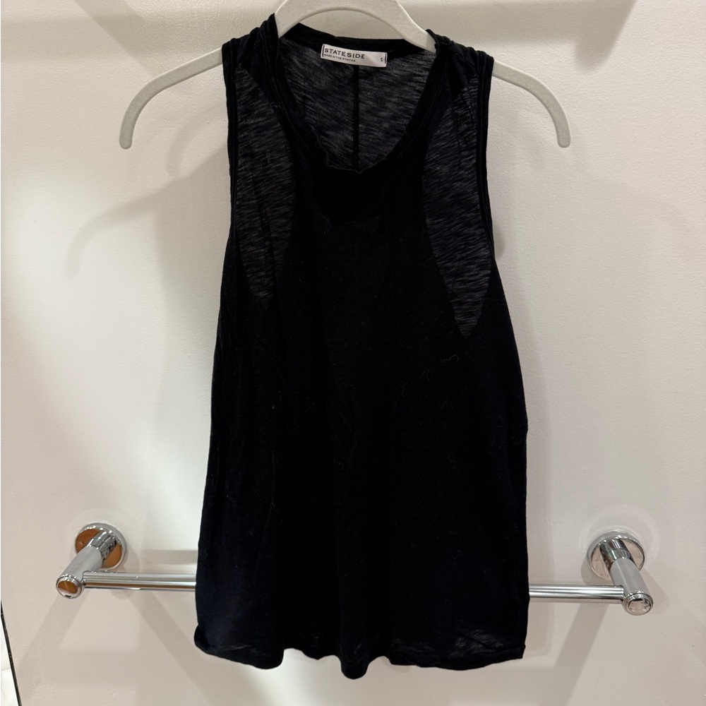 Black Stateside Cotton Tank